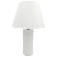 LAMPA STOŁOWA BIAŁA LAMPKA NOCNA BIURKOWA NOWOCZESNA DEKORACYJNA