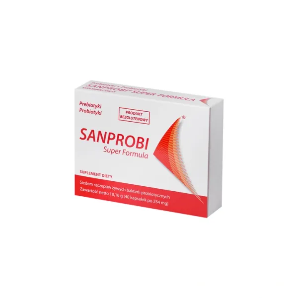 SANPROBI Super Formula Synbiotyk 40 kapsułek zdjęcie 2