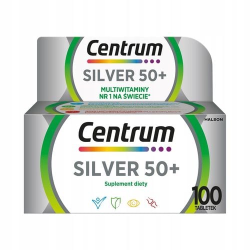 CENTRUM WITAMINY I MINERAŁY SILVER 100 tabletek + SILVER 30 tabletek na Arena.pl