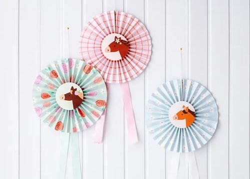 Rozety dekoracyjne Konie 35 cm, 3 szt. na Arena.pl