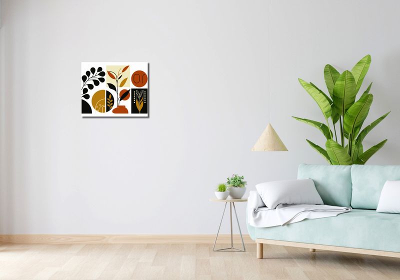Obraz 50x40cm Kolaż Botaniczny zdjęcie 2