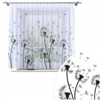 FIRANA GOTOWA WOAL 200X150 BARWIONA WZÓR NA ŻABKI TAŚMIE FIRANY 373