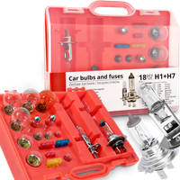 ZESTAW KOMPLET ŻARÓWEK H7 + H1 12V 18 ELEMENTÓW