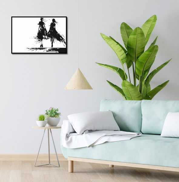 Plakat 60x40cm Atramentowy Przerys zdjęcie 4