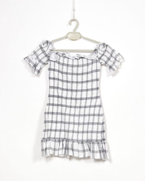 BLUZKA DAMSKA W KRATĘ ROZMIAR 36 zdjęcie 1