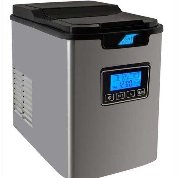 Kostkarka Domowa Maszyna Do Lodu Srebrna Szara Wydajna Łatwa w Obsłudze zdjęcie 4