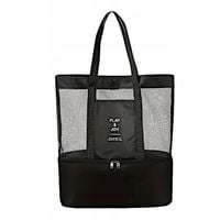 Duża Torba plażowa termiczna lekka z izolowaną komorą