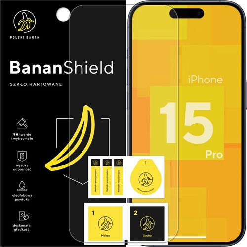 Szkło hartowane 9H BananShield do Apple iPhone 15 Pro na Arena.pl