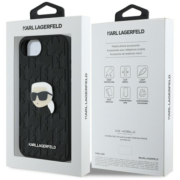 Etui Karl Lagerfeld do iPhone 16e, Czarny zdjęcie 8