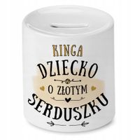 Skarbonka 330 Ml Dla Kingi Córki Dziecka Z Nadrukiem Ze Zdjęciem