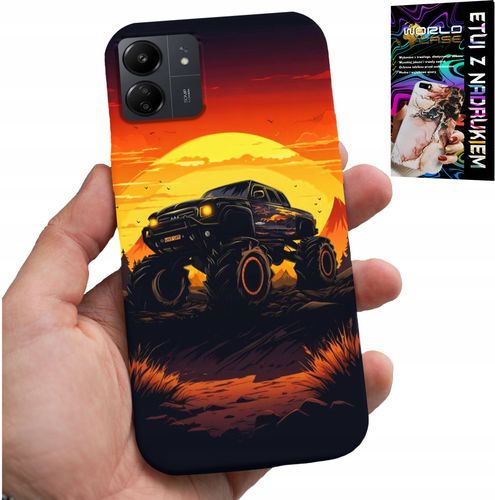ETUI DO XIAOMI REDMI 13C 4G - MONSTERTRUCK, CIĘŻARÓWKA, WZORY + SZKŁO na Arena.pl