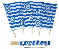 PARAWAN WAKACYJNY 8M PLAŻOWY WYSOKI WYTRZYMAŁY WIR MORSKI-POLSKI PRODUKT