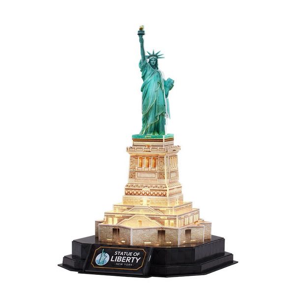 Puzzle 3D LED Statua Wolności (wersja nocna) zdjęcie 3