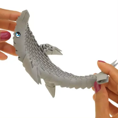 Zabawka kreatywna dla dzieci i dorosłych - Origami 3D Delfin (343 elementy) na Arena.pl