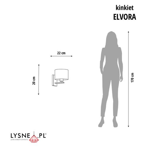 Kinkiet w stylu urban jungle ELVORA na Arena.pl