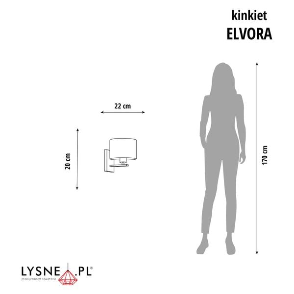 Kinkiet w stylu urban jungle ELVORA zdjęcie 3