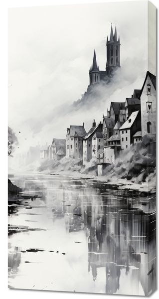 Obraz 50x100cm Mglisty Refleks zdjęcie 1