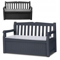 228964 Ławka ogrodowa ze schowkiem Eden 265 l antracytowa KETER