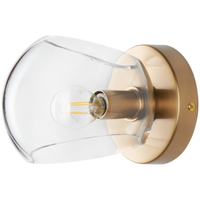 Kinkiet do salonu Cosmic ST-8954W Step industrialny złoty przezroczysty