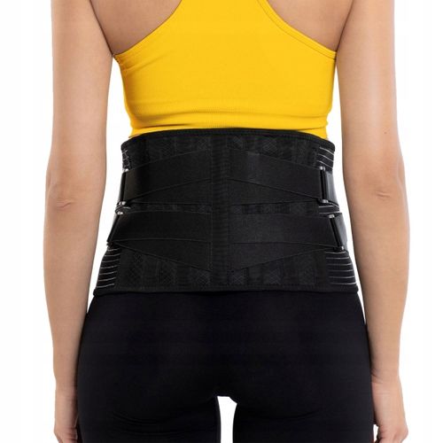 PAS LĘDŹWIOWY KRZYŻOWY GORSET ORTOPEDYCZNY ORTEZA STABILIZATOR PLECY XXL na Arena.pl