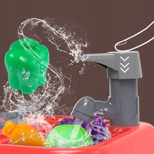 MINI KUCHNIA DLA DZIECI ROZWOJOWA KRAN PALNIKI PARA INTERAKTYWNA AKCESORIA na Arena.pl