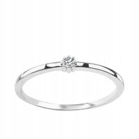 Srebrny Pierścionek z Cyrkonią