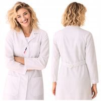 Fartuch MEDYCZNY LABORATORYJNY Damski UNIFORM BHP BIAŁY Kitel NAPY