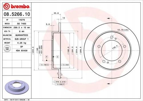 TARCZA HAM PRZOD 290X10 P BREMBO na Arena.pl
