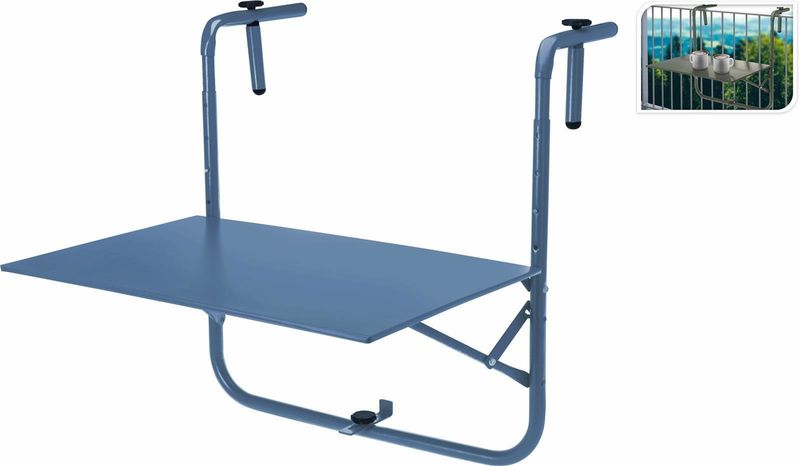 Stolik balkonowy Zola niebieski zdjęcie 1