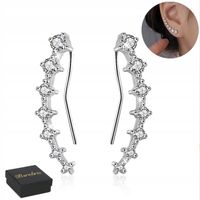 KOLCZYKI Srebrne PRÓBA 925 z Cyrkoniami SREBRO Sztyfty Damskie