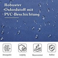 Outsunny Łóżko polowe składane, stalowe, z torbą, niebieskie