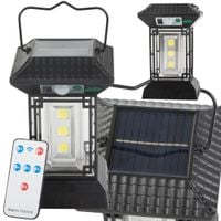 Lampa solarna z czujnikiem zmierzchu i ruchu, 5 trybów, 60 LED COB, z pilotem
