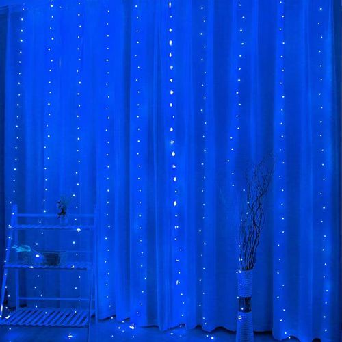 Kurtyna Ledowa (300 lampek LED) 3m x 3m BLUE / NIEBIESKI na Arena.pl