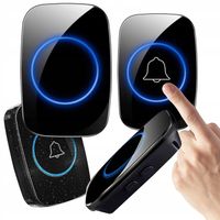 DZWONEK NA BATERIE DO DRZWI ZEWNĘTRZNY WODOODPORNY IP44 DUŻY ZASIĘG