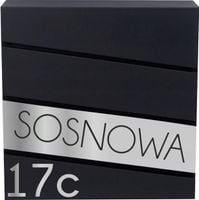 SKRZYNKA NA LISTY POCZTOWA Z TWOIM ADRESEM ANTRACYTOWA NUMER DOMU