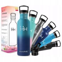 Butelka ze stali nierdzewnej 750ml na napoje ciepłe zimne BPA FREE metalowa