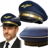 CZAPKA PILOTA SAMOLOTU DASZEK LOTNIK KAPELUSZ PRZEBRANIE KARNAWAŁ