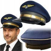 CZAPKA PILOTA SAMOLOTU DASZEK LOTNIK KAPELUSZ PRZEBRANIE KARNAWAŁ