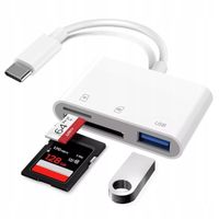 Czytnik kart SD TF USB Alogy adapter z złączem USB-C do Apple iPhone iPad B