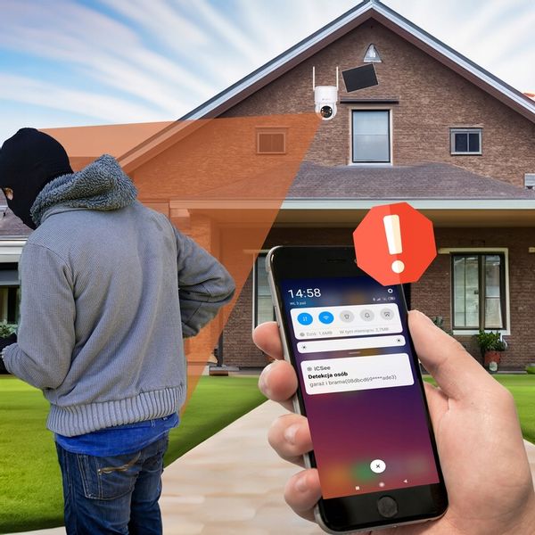 KAMERA SOLARNA ZEWNĘTRZNA OBROTOWA IP WIFI 4MPX FULL HD+ DO MONITORINGU zdjęcie 3