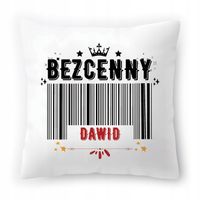 Poduszka Dla Dawida Na Urodziny Ze Zdjęciem Na Prezent Biała 40X40 Cm