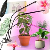 Lampa do Uprawy Wzrostu Roślin Panel LED Oświetlenie Timer + Pilot Zestaw