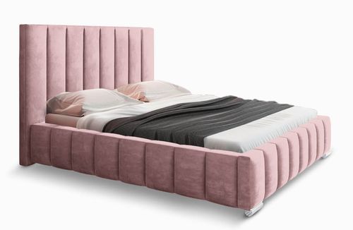 Łóżko tapicerowane z pojemnikiem na pościel Mia 140x200 na Arena.pl