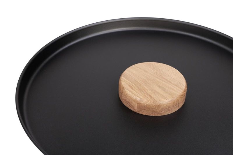 Stolik TYK 630 dąb naturalny, czarny bla zdjęcie 5