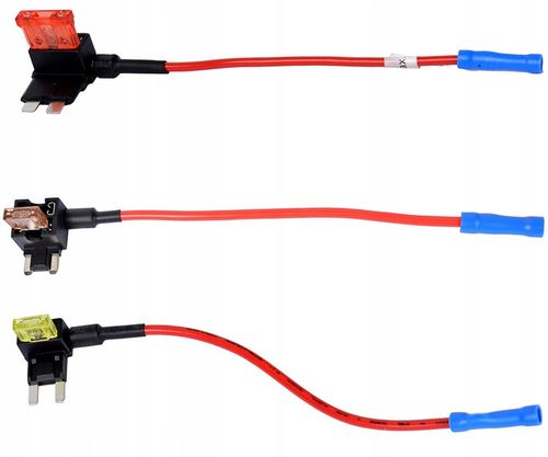 3x Przejściówka do bezpieczników adapter bypass + 3x bezpiecznik na Arena.pl