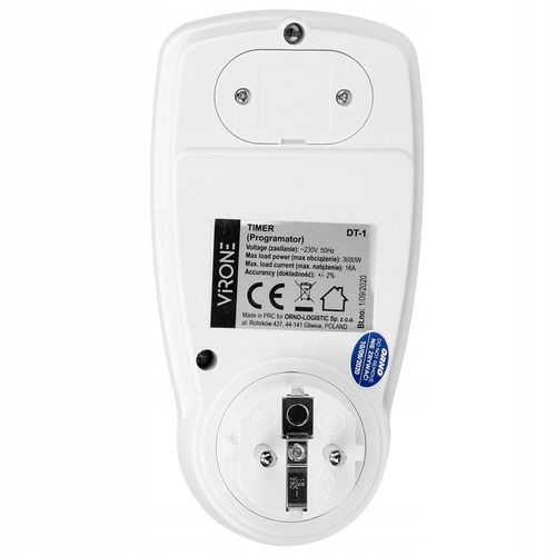 PROGRAMATOR CZASOWY WŁĄCZNIK WYŁĄCZNIK CYFROWY TIMER LCD HARMONOGRAM 7 DNI na Arena.pl