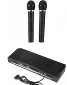 KARAOKE dla 2 osób radiowy stacja bazowa Mirofony bezprzewodowe