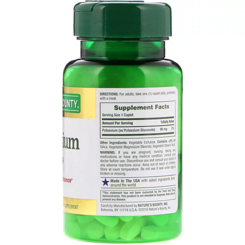 Nature's Bounty Potas 99 mg 100 tabletek na Arena.pl