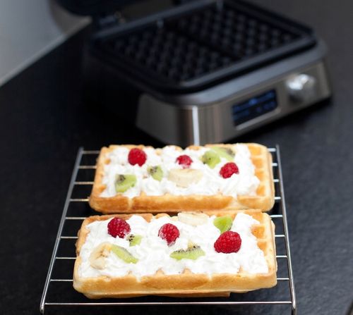 Gofrownica XXL z wyświetlaczem LCD | chrupiące gofry, regulacja na Arena.pl