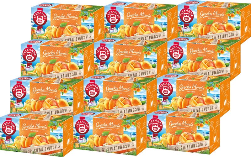 (x12) TEEKANNE Herbata Grecka Morela 20tb zdjęcie 1